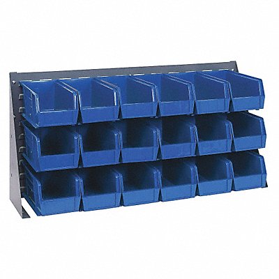 QUANTUM STORAGE SYSTEMS QBR361923018BL Louvrd Bnch Rk 1/4x20x36in Load Capacity 150lb