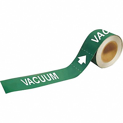 BRADY 20475 Pipe Marker Vacuum 1 in H 8 in W