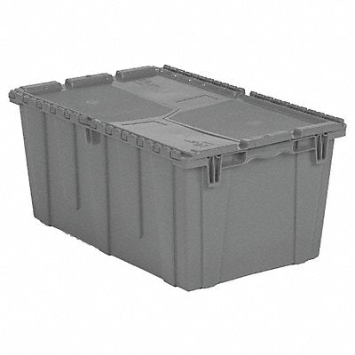 ORBIS FP243Grey E3380 Attached Lid Container Grey Solid HDPE