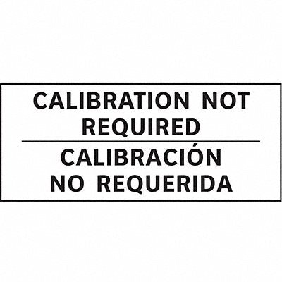 STRANCO INC TC321104 Calibration Label Bilingual 1in H PK225