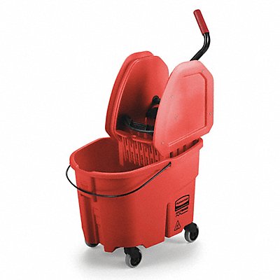 RUBBERMAID COMMERCIAL PRODUCTS FG757888RED E4107 Mop Bucket and Wringer Red 8 3/4 gal