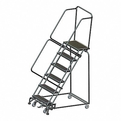 BALLYMORE WA063214R Lockstep Rolling Ladder Steel 60 In.H