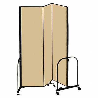 SCREENFLEX CFSL683DO F1879 Partition 5Ft 9 In W x6 Ft 8 In H Walnut
