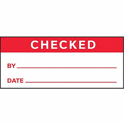 STRANCO INC TC21007 Inspection Label English Quality PK350