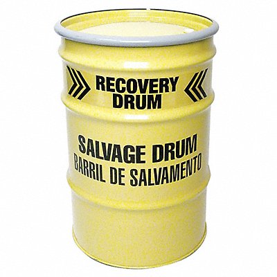GRAINGER S30BR1814462R Salvage Drum Yellow 18ga 1.1mm