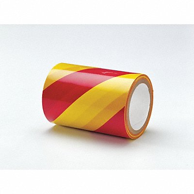 GRAINGER LB16794MG E7743 Floor Tape Pink/Yellow 6 inx54 ft Roll