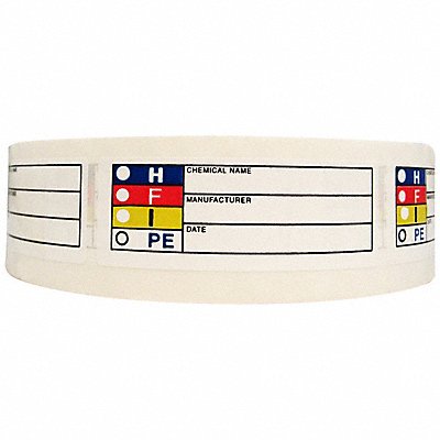 HARRIS INDUSTRIES 01LB26517 HMIG Label 1 in H 3 in W PK720