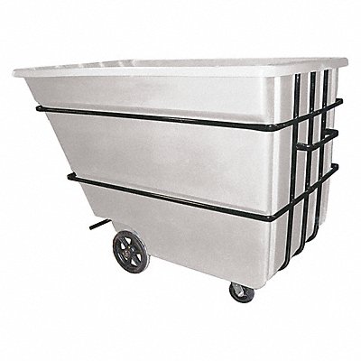 GRAINGER 22CUHDWHITE Tilt Truck Heavy Duty 2-1/4 cu yd White