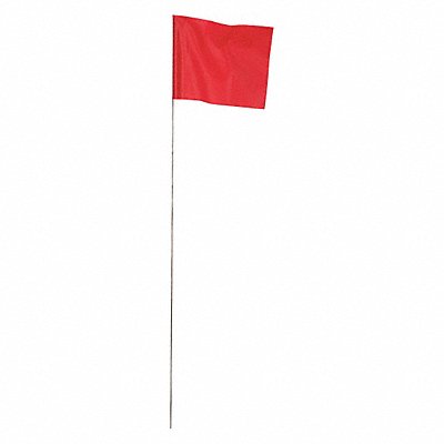 PRESCO PRODUCTS CO 4521R200 Marking Flag Red Blank PVC PK100