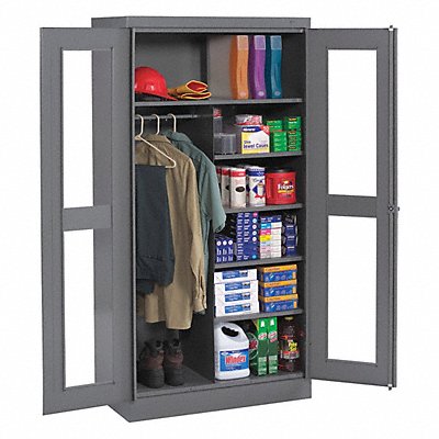 TENNSCO CVD1472MEDGREY Storage Cabinet 72 x36 x18 MdGry 5Shlv