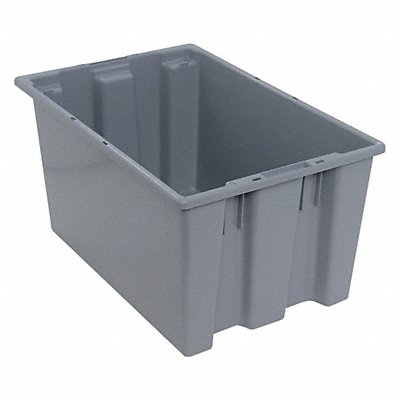 QUANTUM STORAGE SYSTEMS SNT240GY E1885 Stacking and Nesting Container Grey Solid PP