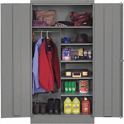 TENNSCO 7220MEDGrey Storage Cabinet 72 x36 x24 MdGry 5Shlv
