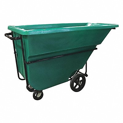 GRAINGER 11CUHDGREEN Tilt Truck Heavy Duty 1-1/8 cu yd Green