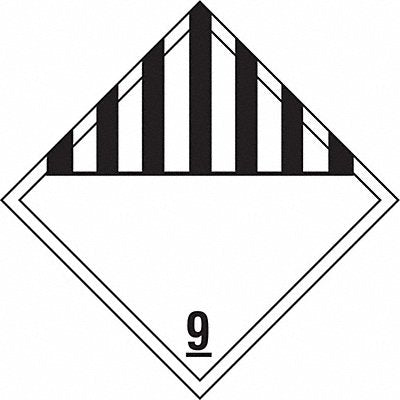STRANCO INC DOTP0054PS DOT Container Placard 10-3/4 Label W