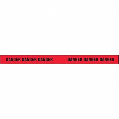 GRAINGER BTR495 Barricade Tape Red 500 ft L 3 in