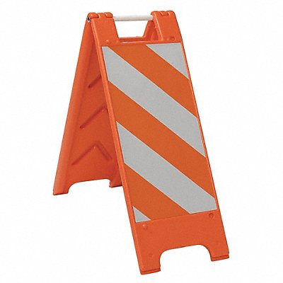 GRAINGER 155OHT12EG Folding Barricade Orange