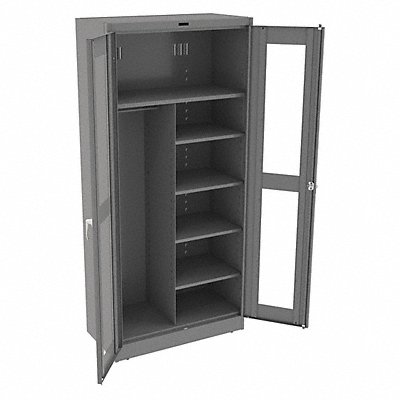 TENNSCO CVD7814MEDGREY Storage Cabinet 78 x36 x18 MdGry 5Shlv