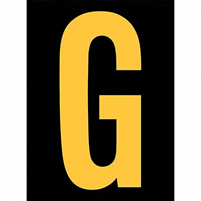 STRANCO INC RUM200GYB Reflective Letter Label G 2-1/2in H PK25