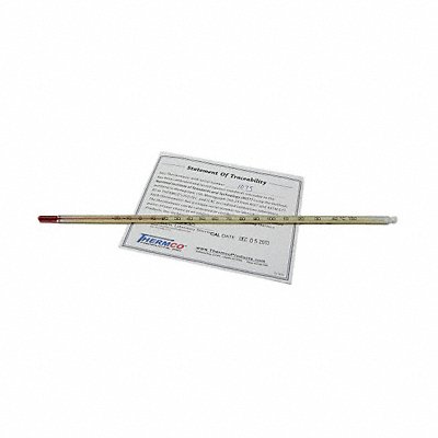 THERMCO LSS6123SFC Liquid In Glass Thermometer 0 to 300F