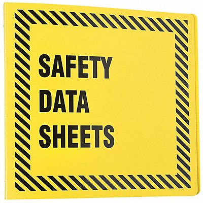 BRADY BR755Y Binder Polyethylene 3-3/4 in D English