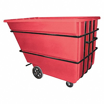 GRAINGER 22CUHDRED Tilt Truck Heavy Duty 2-1/4 cu yd. Red