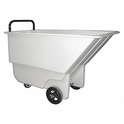 GRAINGER 13CULWHITE Tilt Truck Lt-Duty 1/3 cu yd 275 lb White