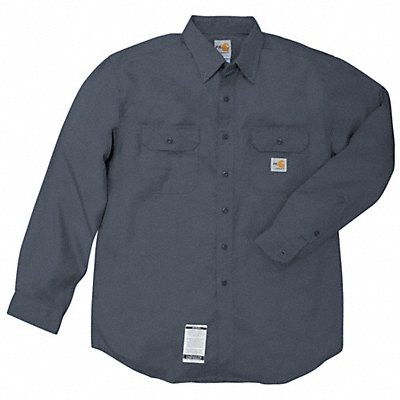 CARHARTT FRS160DNY3XLREG E6404 FR Long Sleeve Shirt Navy 3XL Button