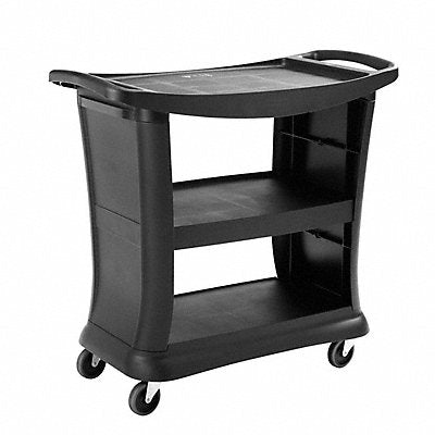 RUBBERMAID COMMERCIAL PRODUCTS FG9T6800BLA Service Cart 39 in L Rubber