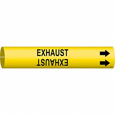 BRADY 4057A Pipe Marker Exhaust 13/16 in H 4/5 in W