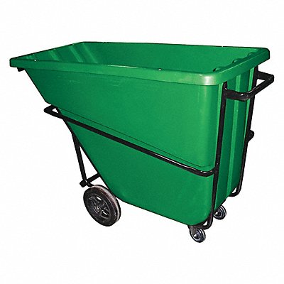 GRAINGER 58CUHDGREEN Tilt Truck Heavy Duty 5/8 cu yd. Green