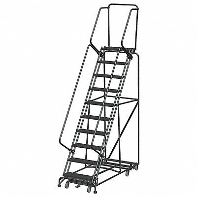 BALLYMORE WA103214P Lockstep Rolling Ladder Steel 100 In.H