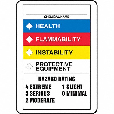ACCUFORM ZFD844VP Chemical Label 10 in H Plastic