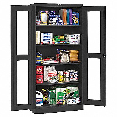 TENNSCO CVDJ2478SUBLACK Storage Cabinet 78 x48 x24 Black 4 Shelves