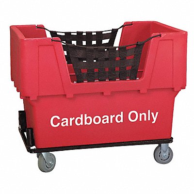 GRAINGER N1017261REDCARDBOARD Cube Truck LLDPE Red 23.0 cu ft.