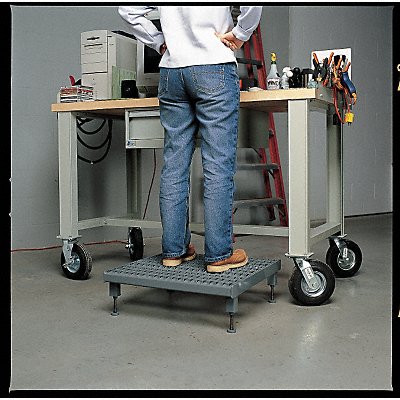 GRAINGER AHWL2460 Work Platform Adjustable Ht Stl 5 to 8 In H
