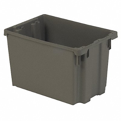 LEWISBINS SN201312GREY Stacking and Nesting Container Grey Solid Polyethylene