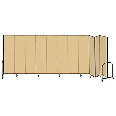 SCREENFLEX CFSL7411DO F1904 Partition 20Ft 5 In Wx7 Ft 4 In H Walnut