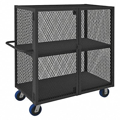 GRAINGER HTL2448DD26PU95 Security Truck 1 Shelf 2000 lb.