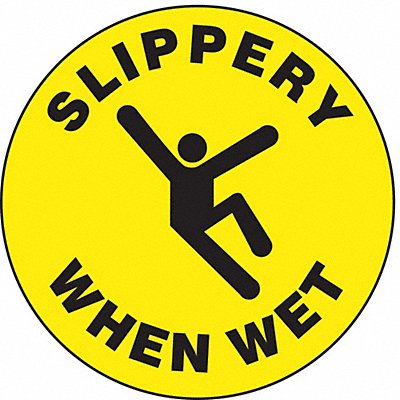 ACCUFORM MFS723 Slip-Gard Round Floor Sign 17 X17