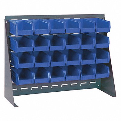 QUANTUM STORAGE SYSTEMS QBR272122024BL Louvrd Bnch Rk 1/4x21x27in Load Capacity 140lb