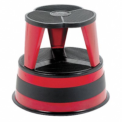 CRAMER 100143 Office Step Stool Red 14-1/2 H 350lb