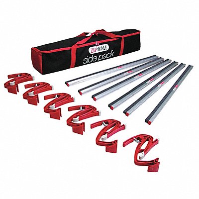 ZIPWALL SDPK ZipWall Side Pack Kit With 3 Rail Bar