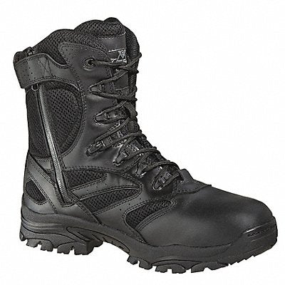 THOROGOOD SHOES 834621975W E7871 Work Boots 7-1/2W Front Lace/Side Zip PR