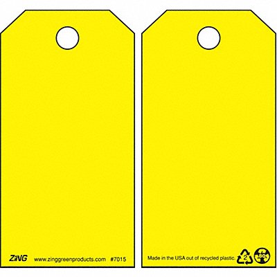 ZING 7015 Danger Tag 5 3/4in H 3in W Plastic PK10