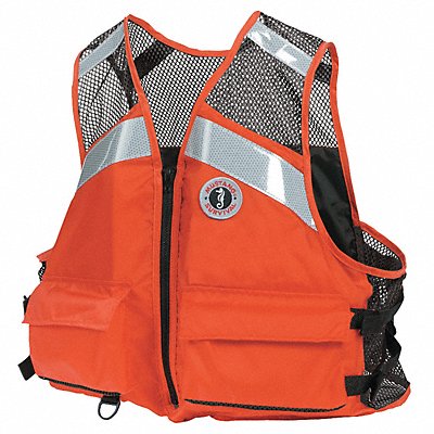 MUSTANG SURVIVAL MV1254T124XL5XL216 E7907 Life Jacket 4XL/5XL 15.5lb Foam Orange