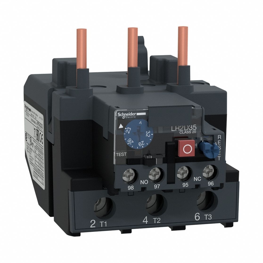 SCHNEIDER ELECTRIC LR2D3553 Bimetallic Overload Relay 575Vac 32A Iec