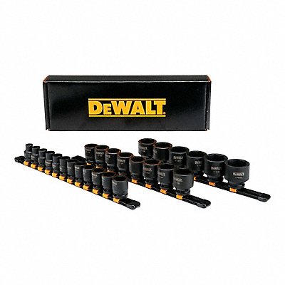 DEWALT DWMT19243 Impact Set Metric 6Pt 1/2in Dr 26pcs
