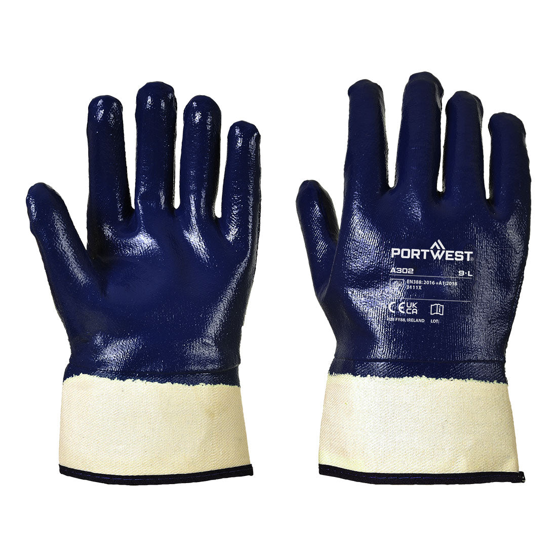 Portwest A302 Fully Dipped Nitrile Safety Cuff