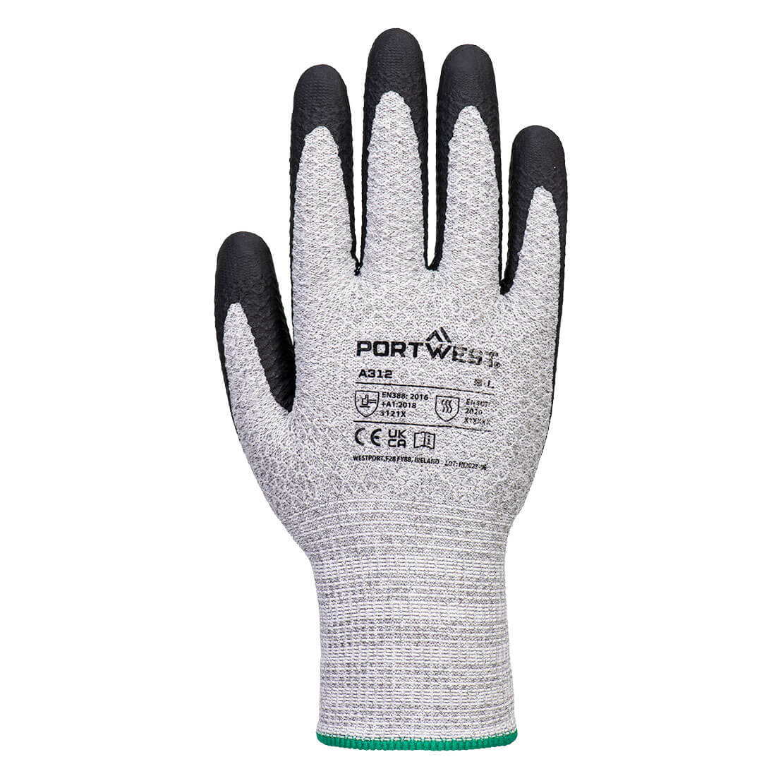 Portwest A312 Grip 13 Nitrile Diamond Knit Glove (Pk12)