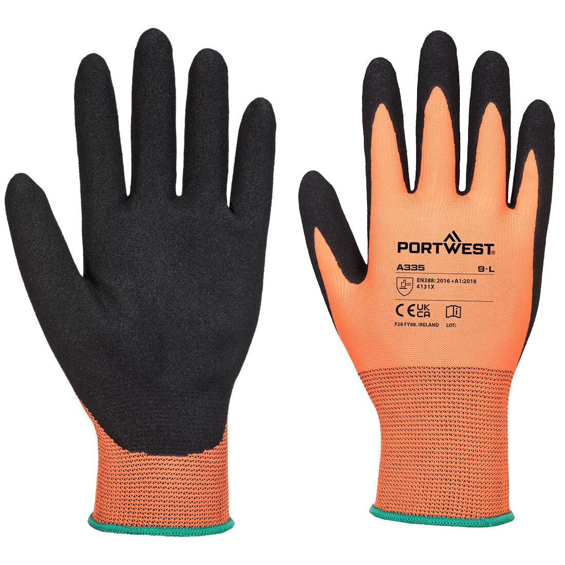 Portwest A335 Dermi-Grip NPR15 Nitrile Sandy Glove